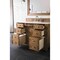James Martin Vanities Bristol 48in Single Vanity, Saddle Brown w/ 3 CM White Zeus Quartz Top 157-V48-SBR-3WZ - alternate 4